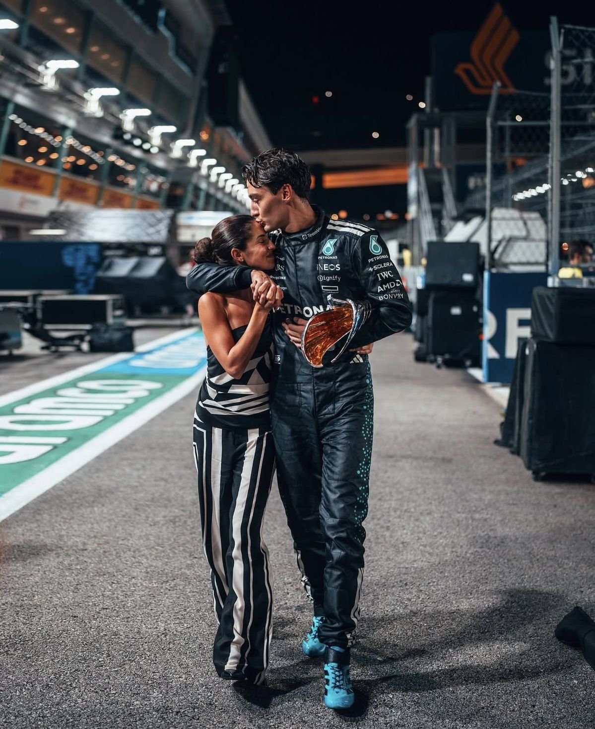 George Russell & Carmen Montero Mundt