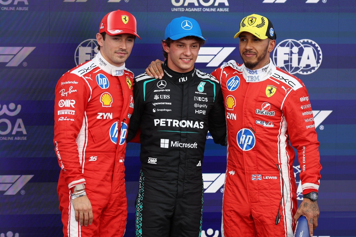 Antonelli 領跑英國 GP：Mercedes 新車手逆襲，Hamilton 與 Leclerc 同隊爭鋒