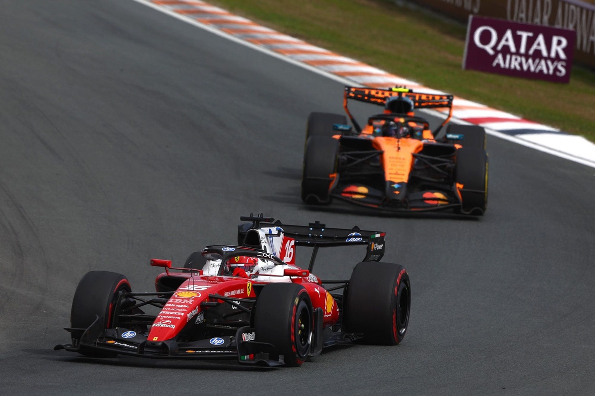 Leclerc 靠部署差異超越 Norris　Zandvoort Sprint 奪得第二