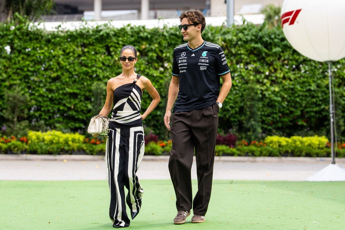 George Russell 宣布與 Carmen Montero Mundt 訂婚