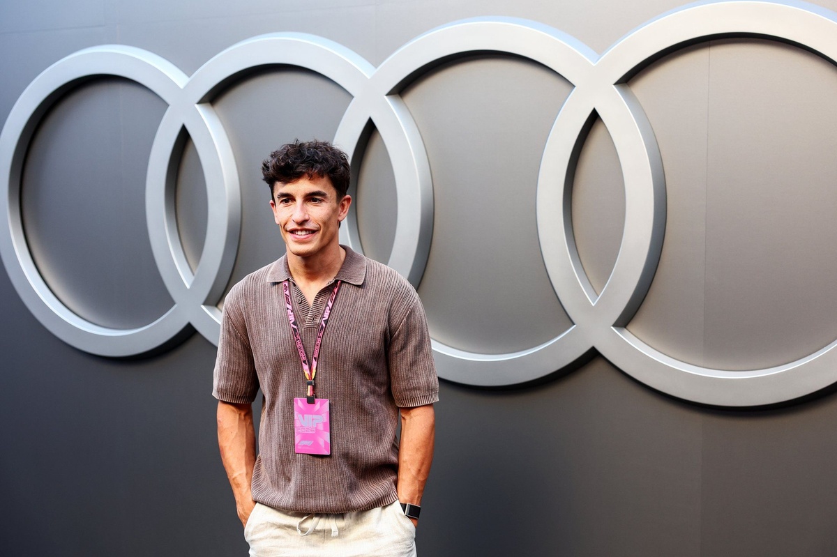 Marc Marquez 現身 Audi 車房　F1 轉播誤標 MotoGP 冠軍為前車手