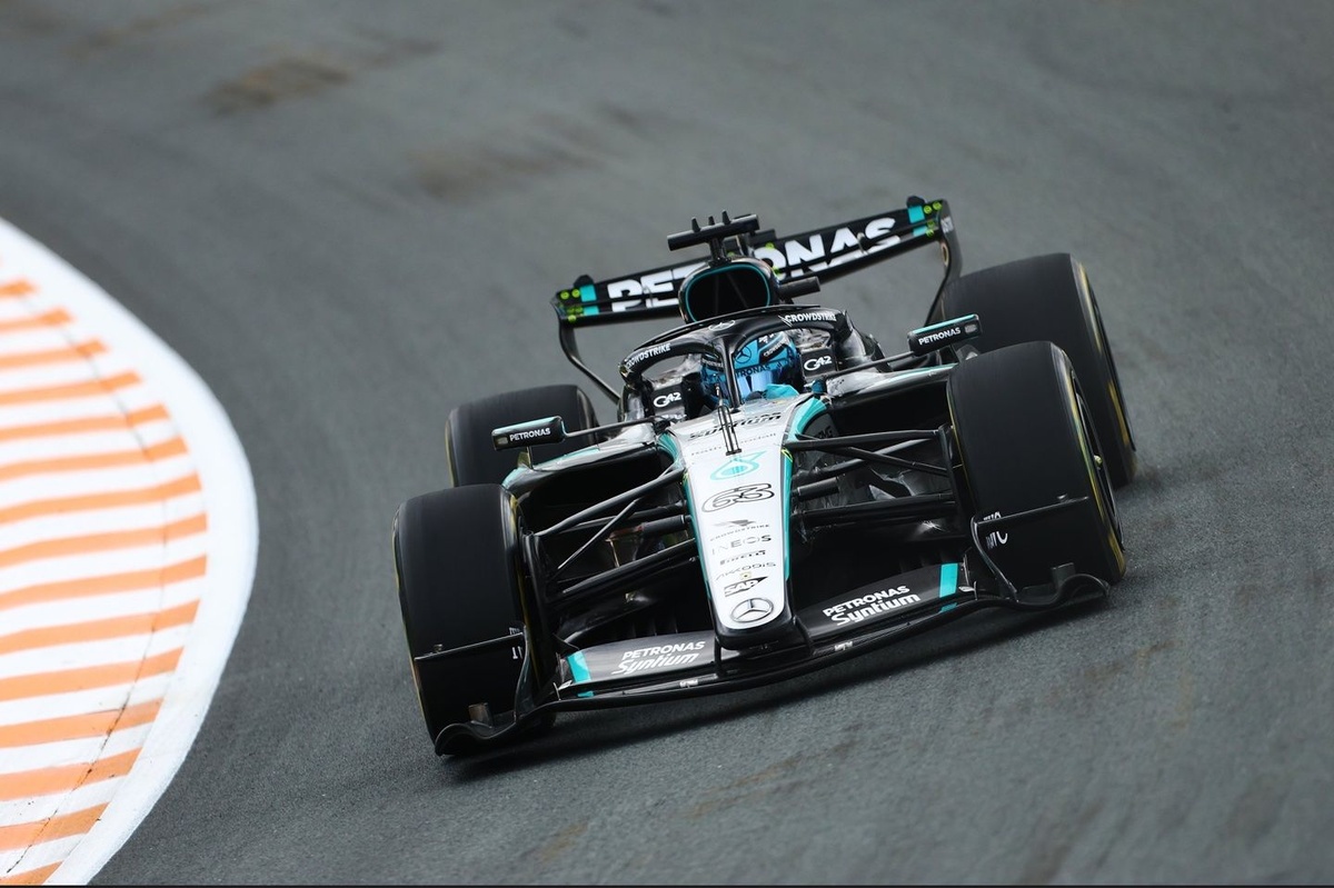 Russell 佔據荷蘭站 sprint 頭位　Norris 與 Leclerc 緊隨其後