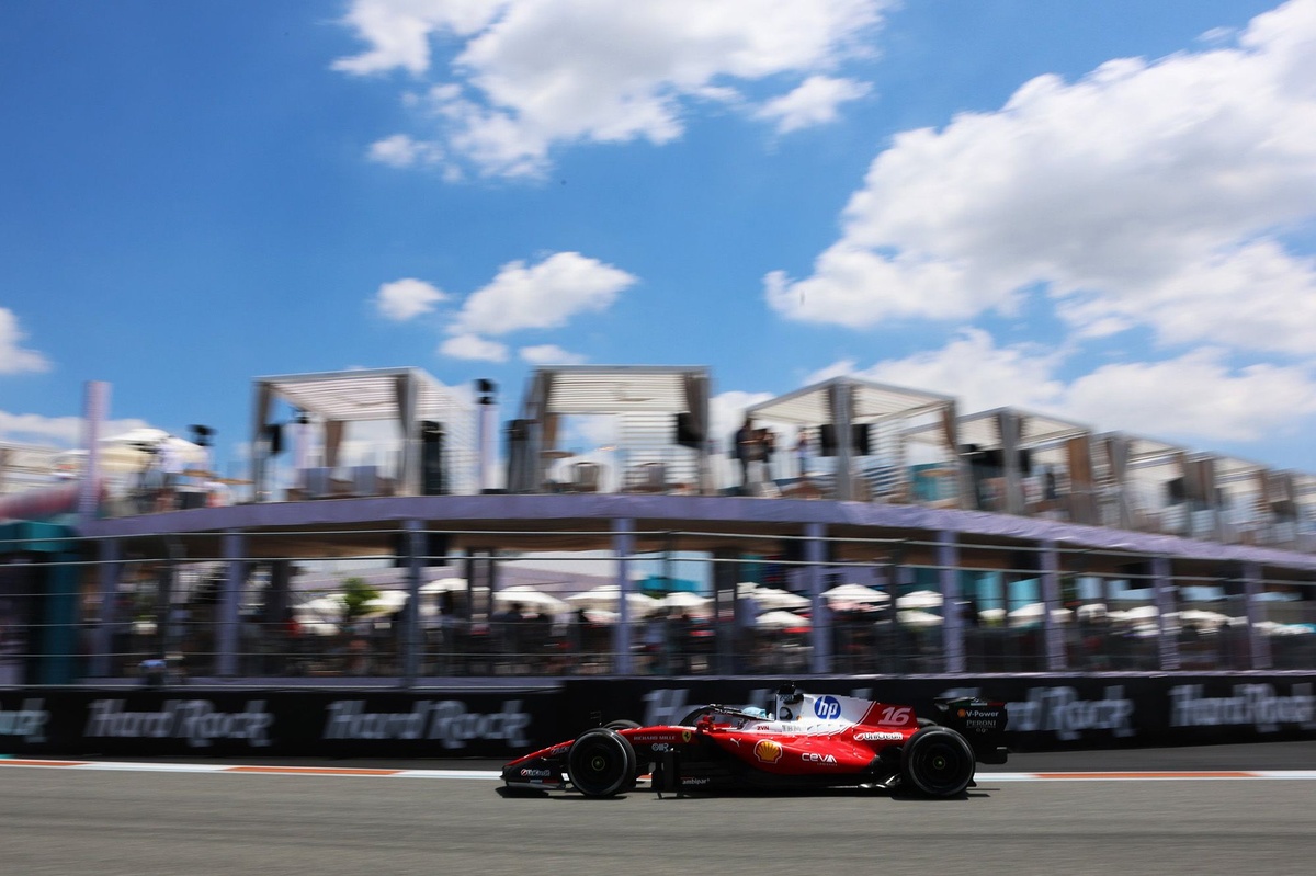 Leclerc 稱霸邁阿密GP 唯一練習賽 Mercedes 引擎故障困 Antonelli